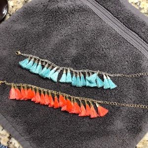 SET 2 Bauble Bar tassel bracelets